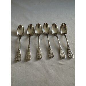 antique christofle silverplate Tea Coffee Spoon Set Of 6 A Los Mandarines